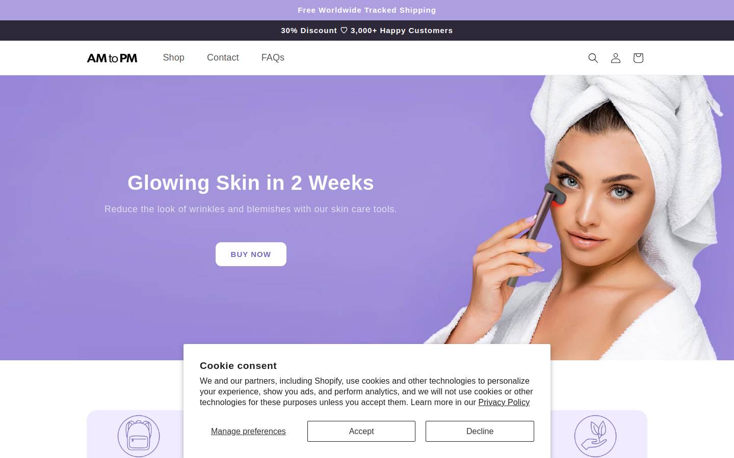 amtopm.com homepage screenshot