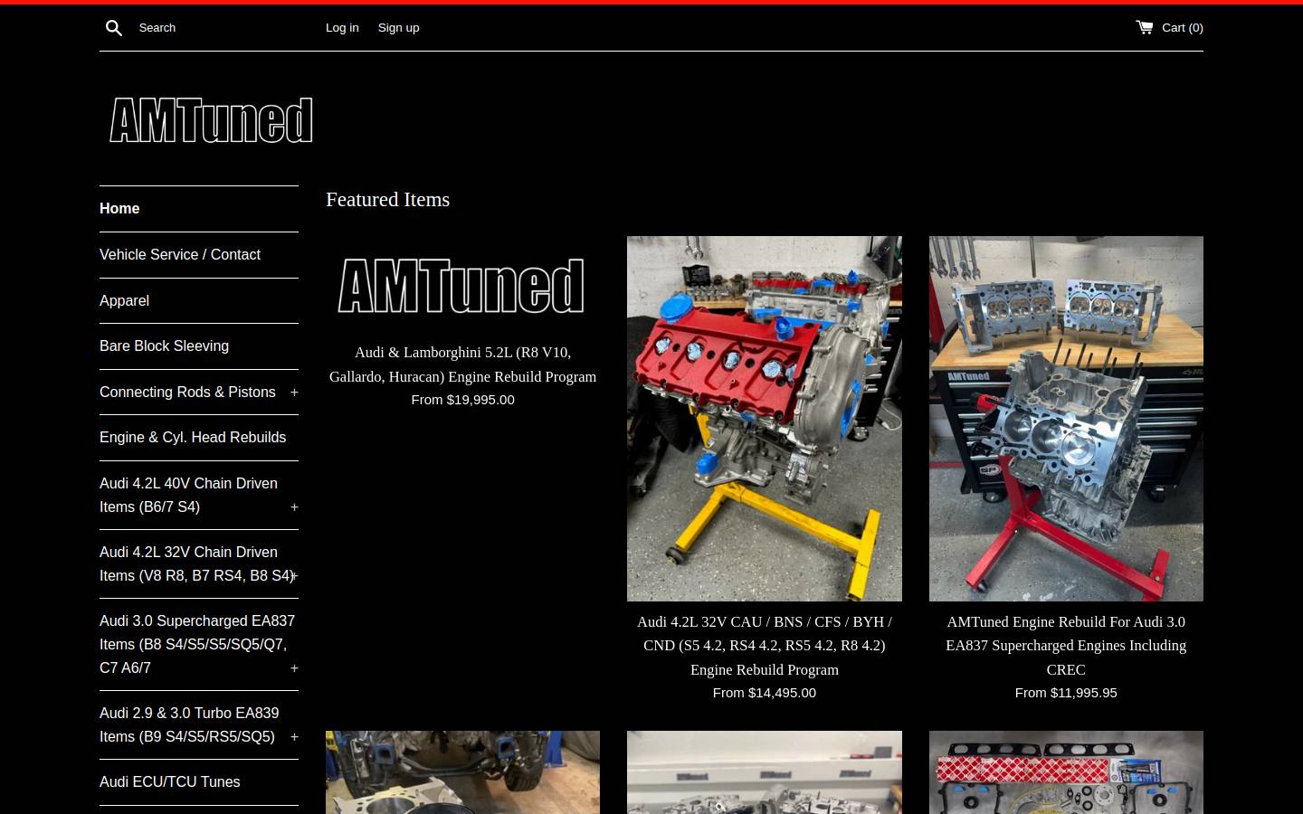 amtuned.com homepage screenshot