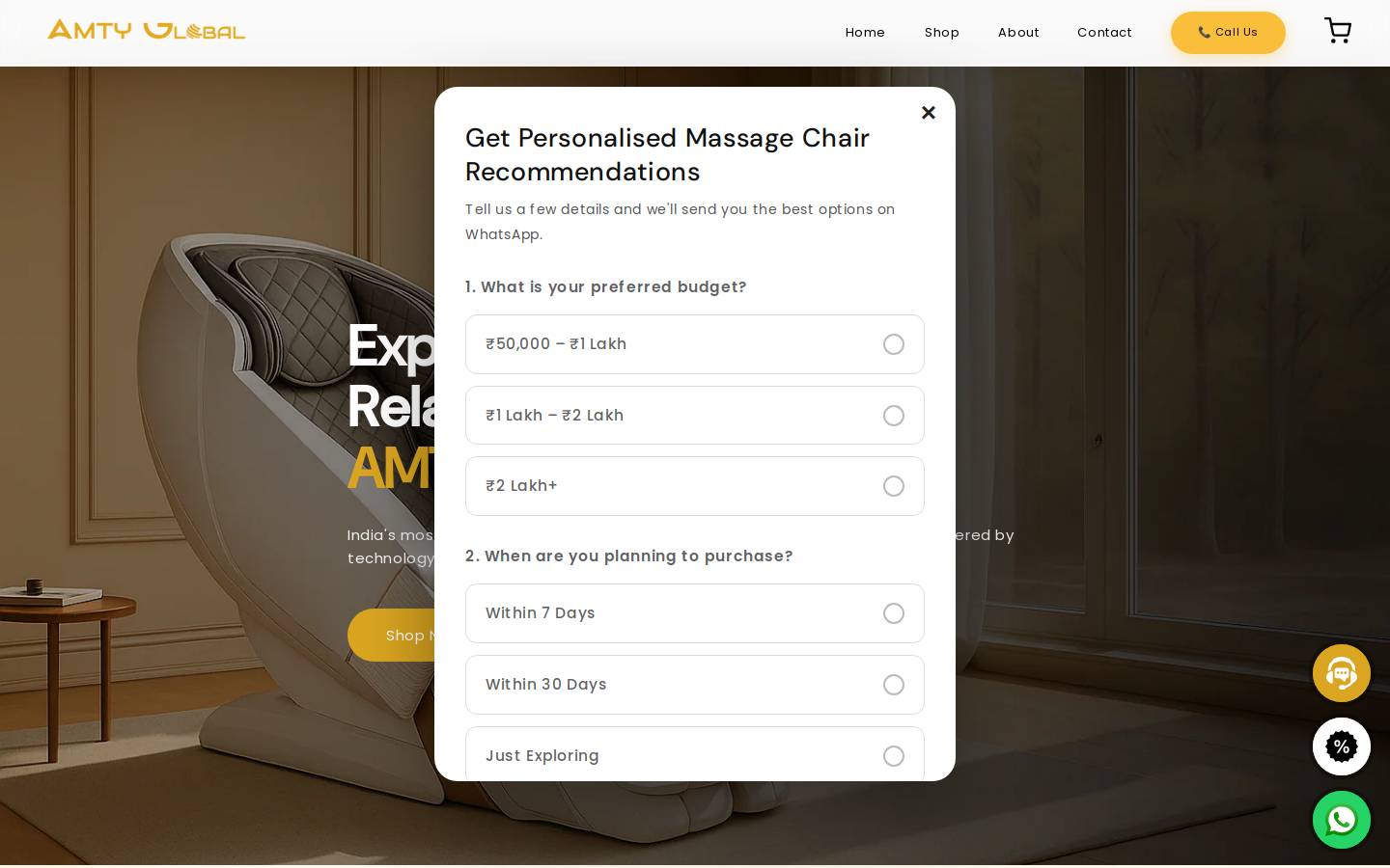 amtyglobal.com homepage screenshot