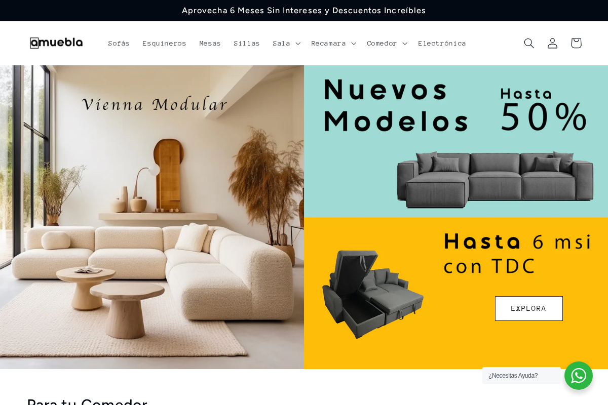 amuebla.mx homepage screenshot