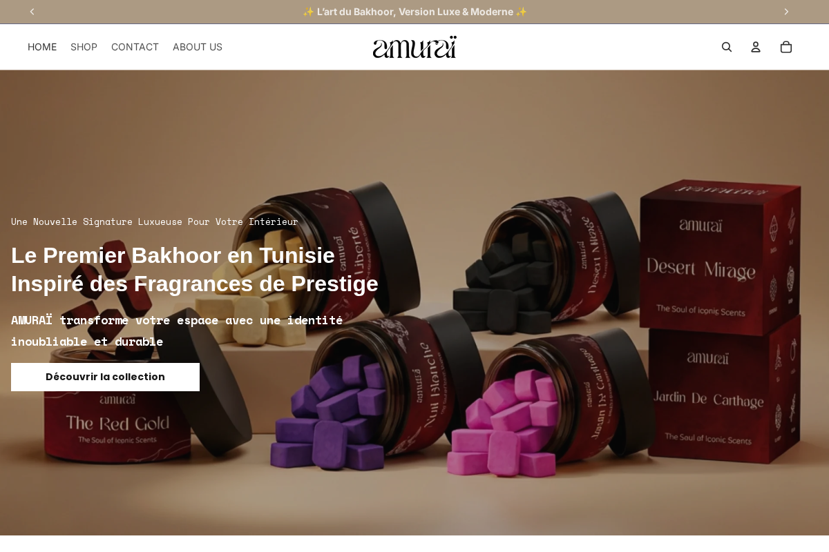 amurai.tn homepage screenshot