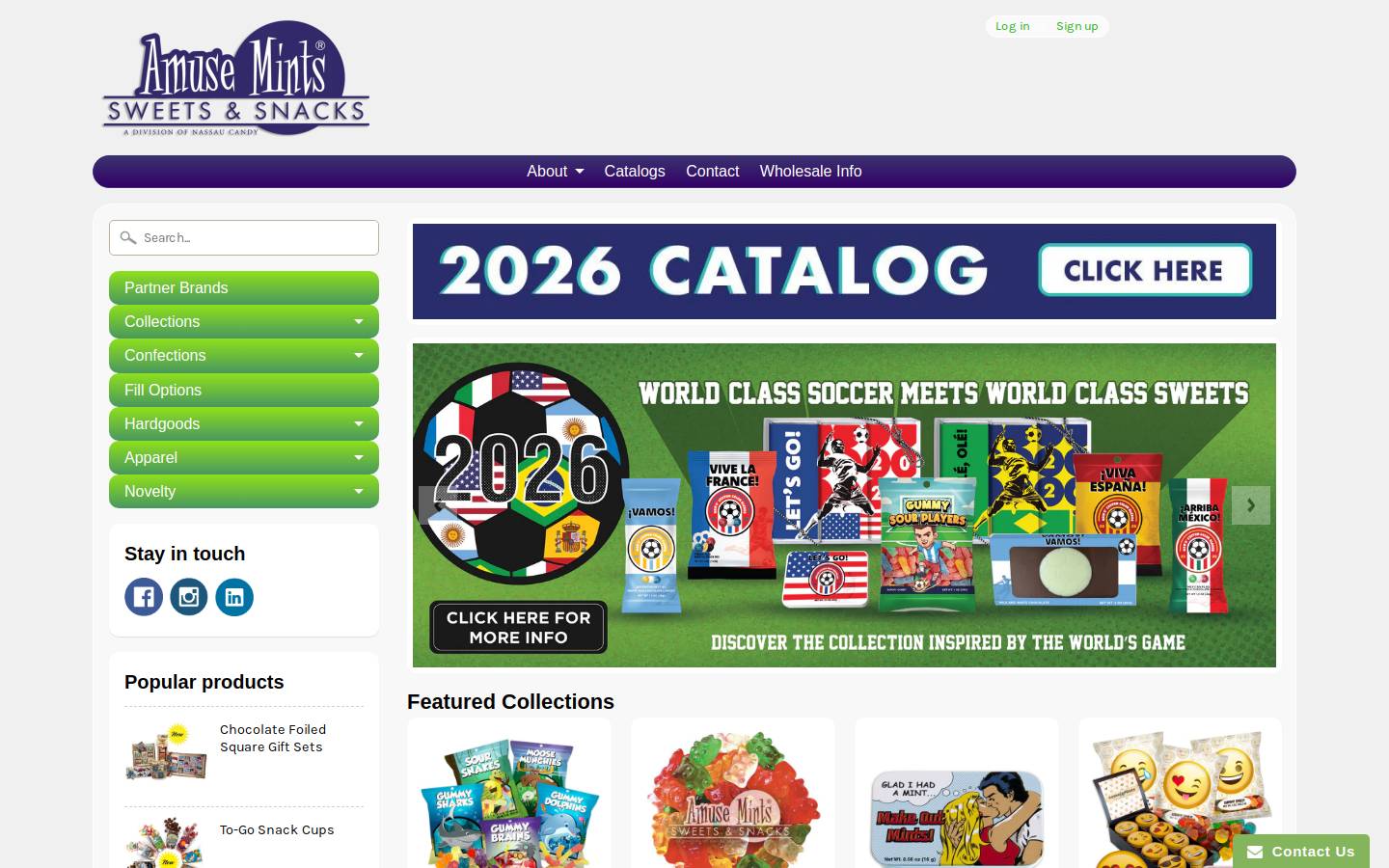 amusemints.com homepage screenshot
