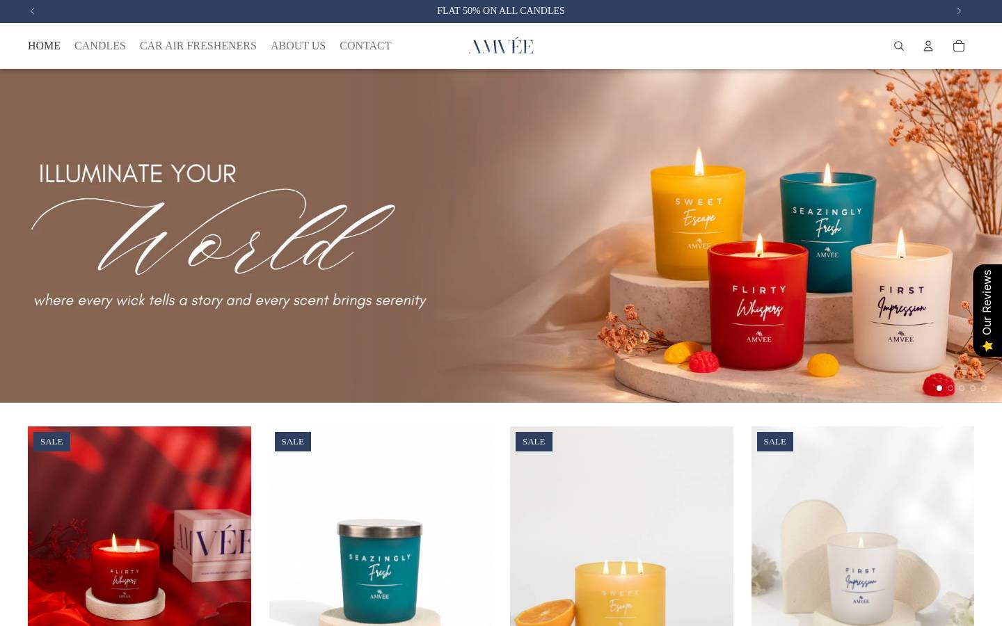 amvee.in homepage screenshot