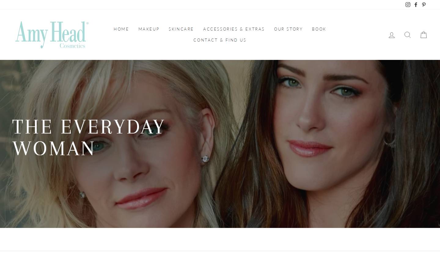 amyhead.com homepage screenshot