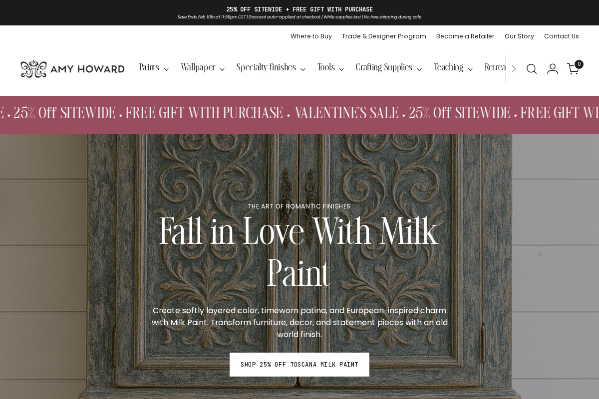 Amy Howard At Home homepage screenshot