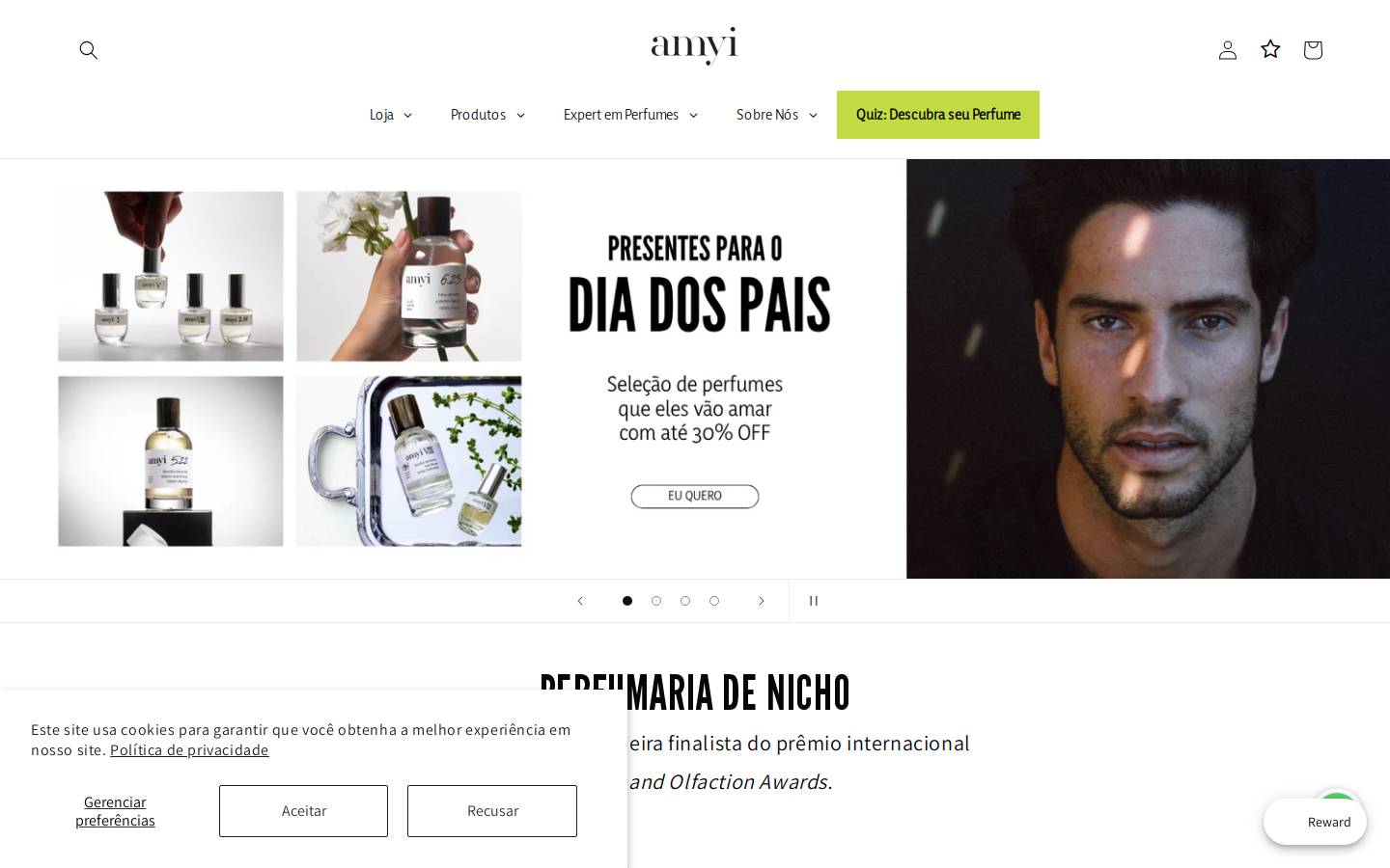 amyi.co homepage screenshot