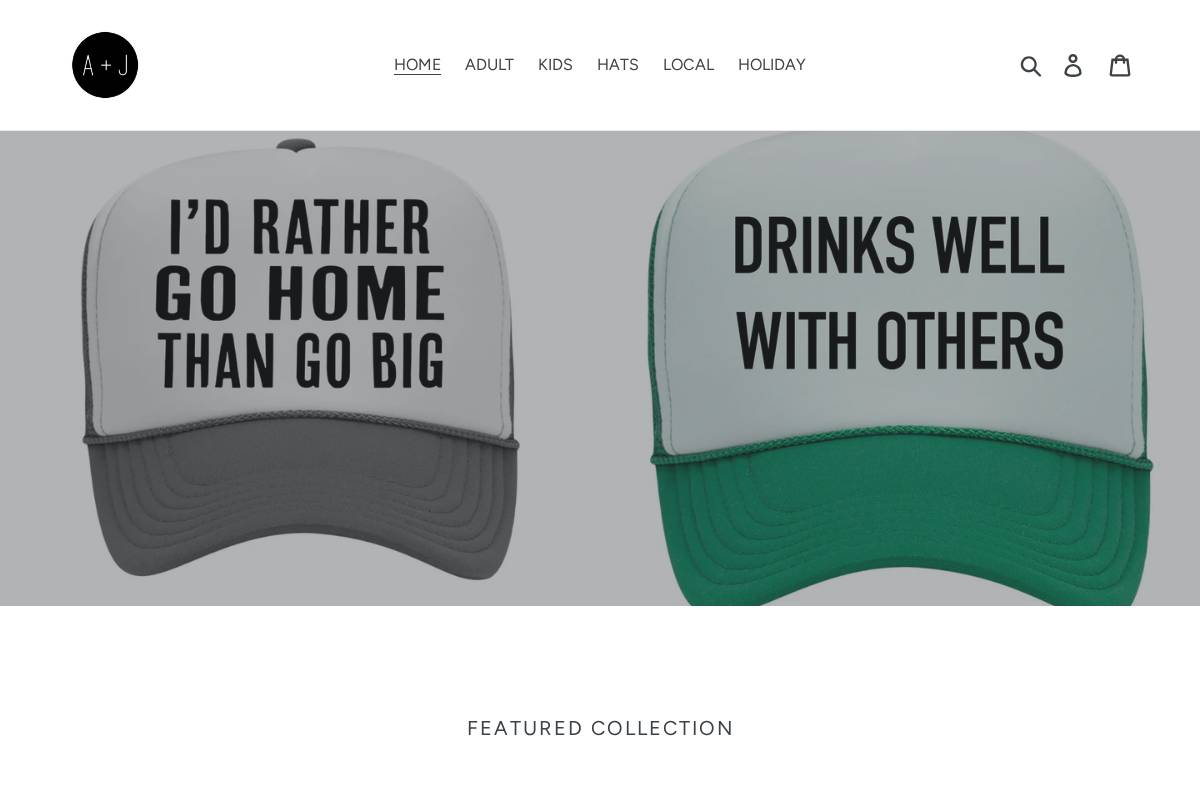 amyjoandjessicarae.com homepage screenshot