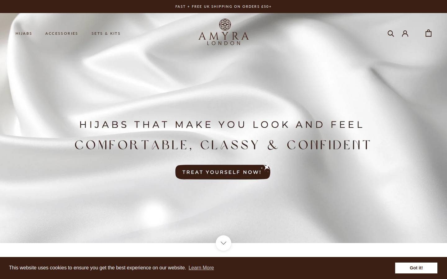 amyralondon.com homepage screenshot