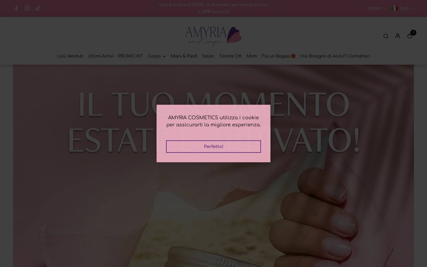 amyria.it homepage screenshot