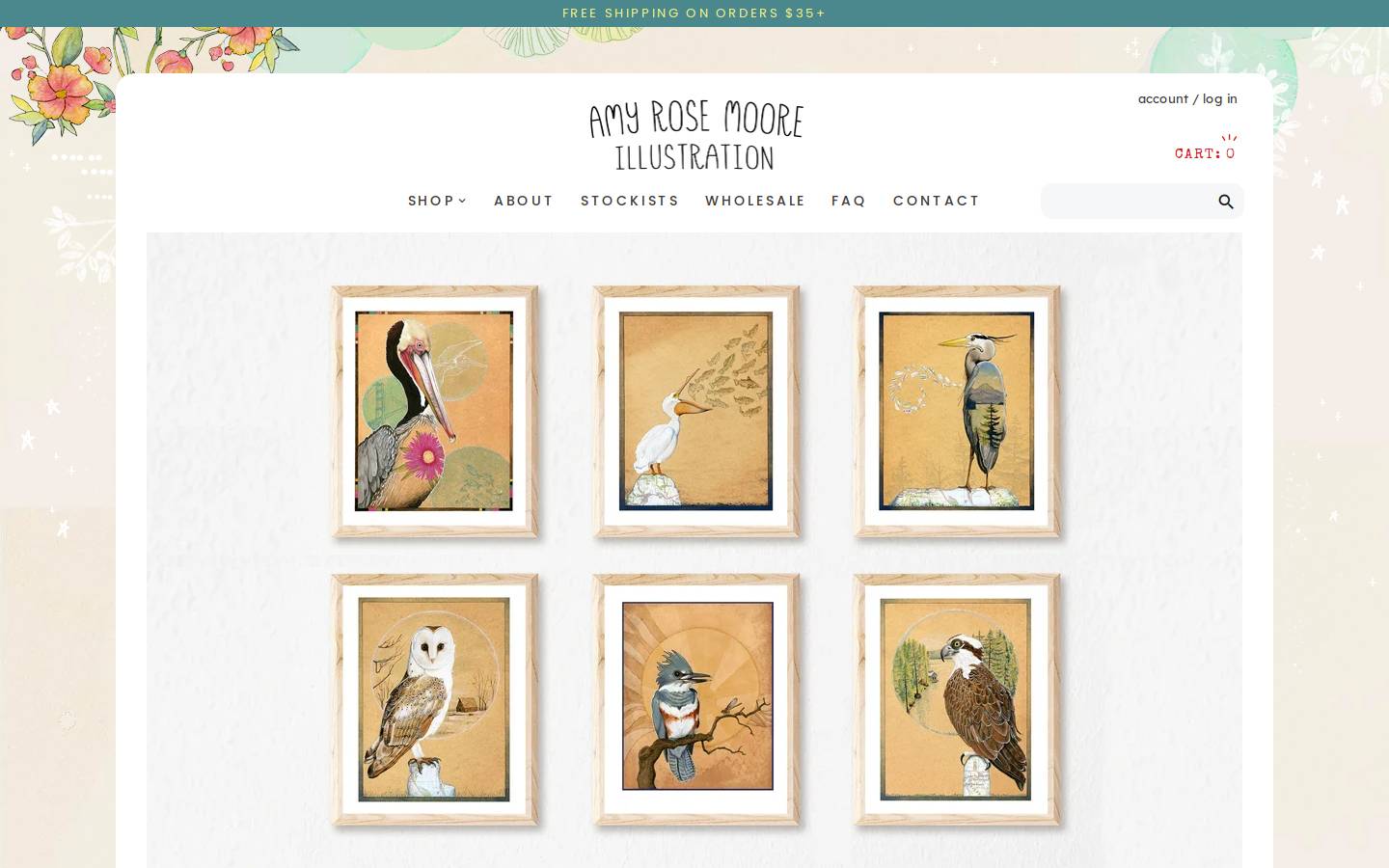 amyrosemoore.com homepage screenshot