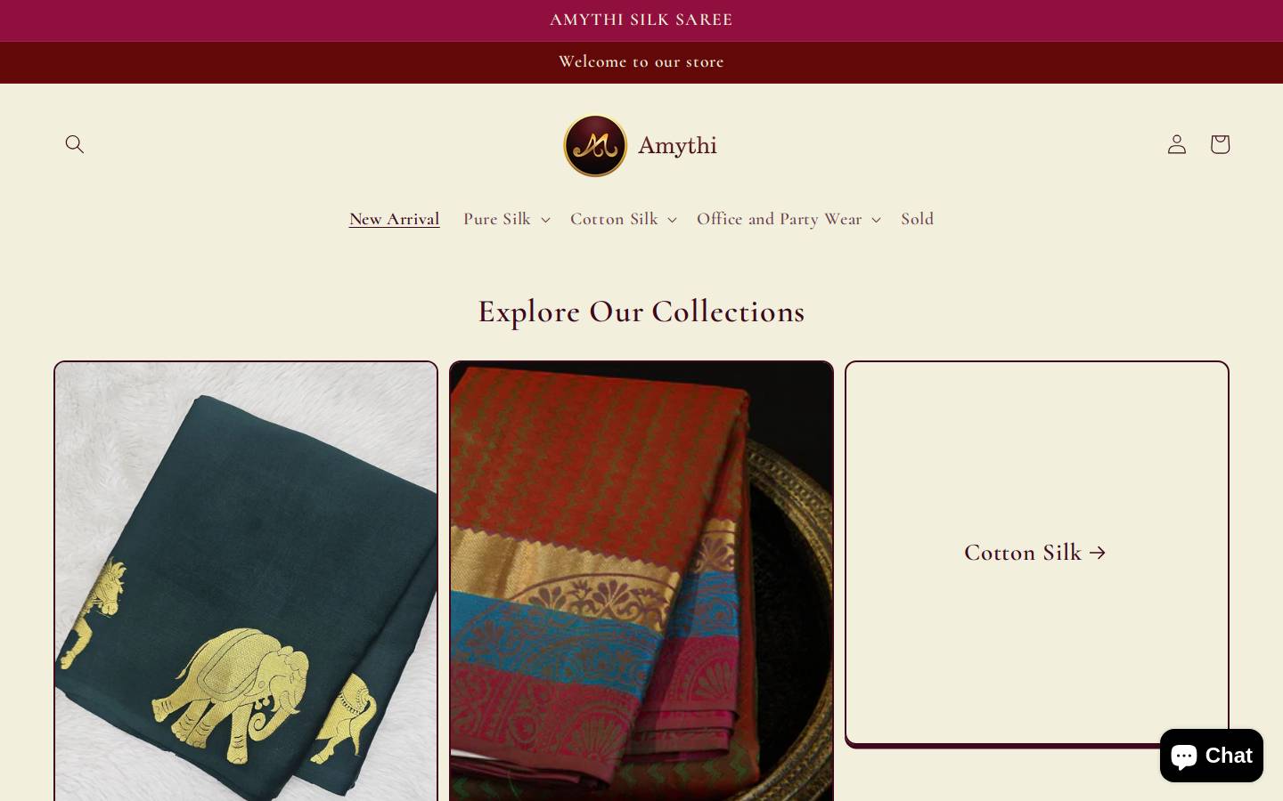 amythi.com homepage screenshot