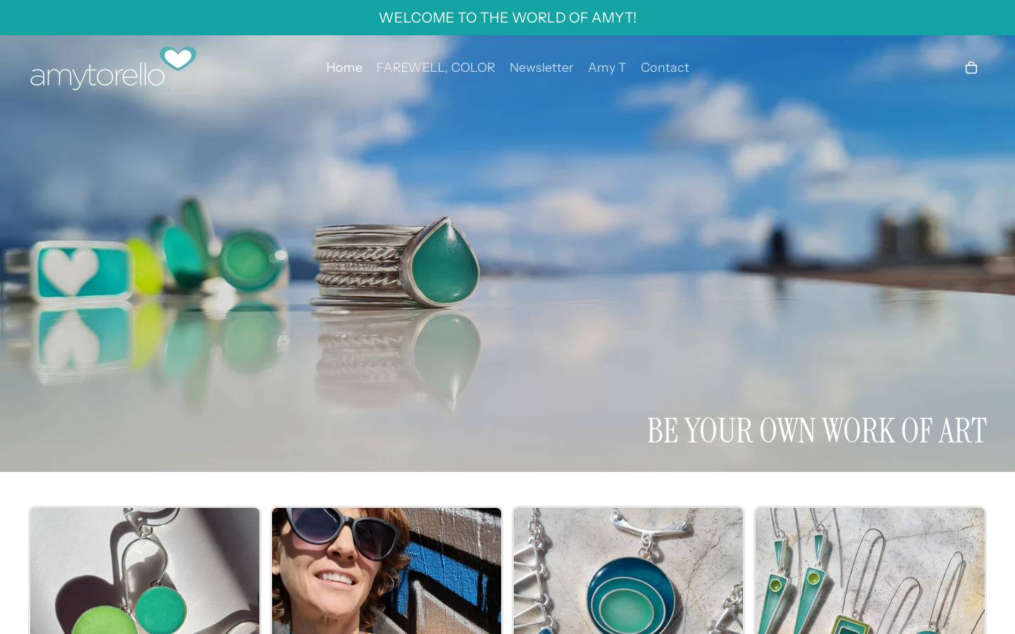 amytorello.com homepage screenshot