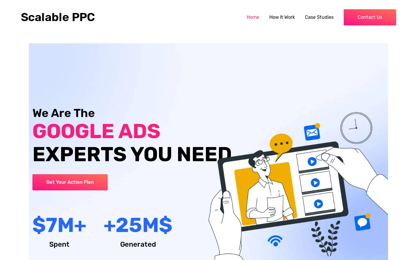 amzgglmarketing.com homepage screenshot