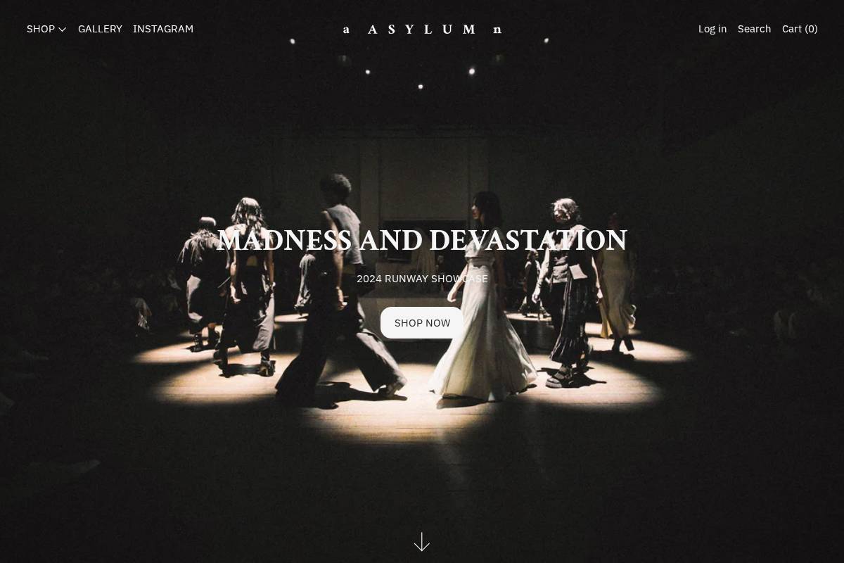 an-asylum.com homepage screenshot