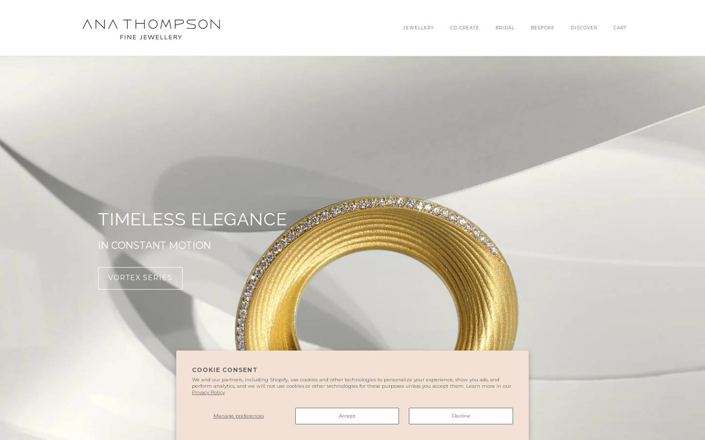 ana-thompson.com homepage screenshot
