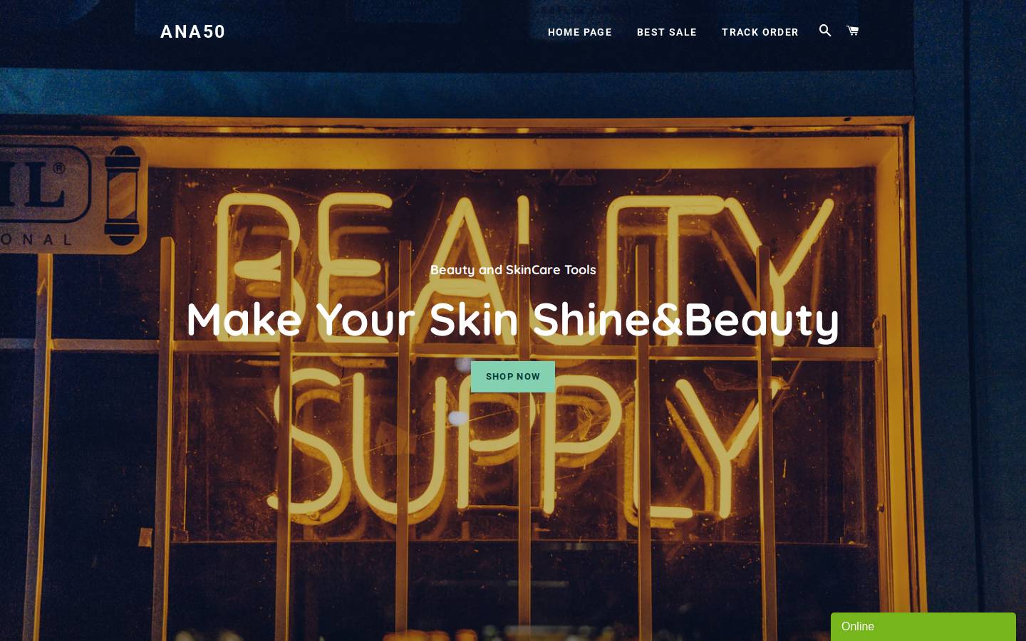 ana50.com homepage screenshot