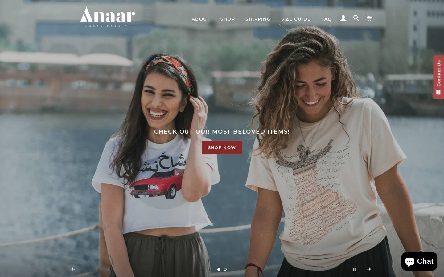 anaar.us homepage screenshot