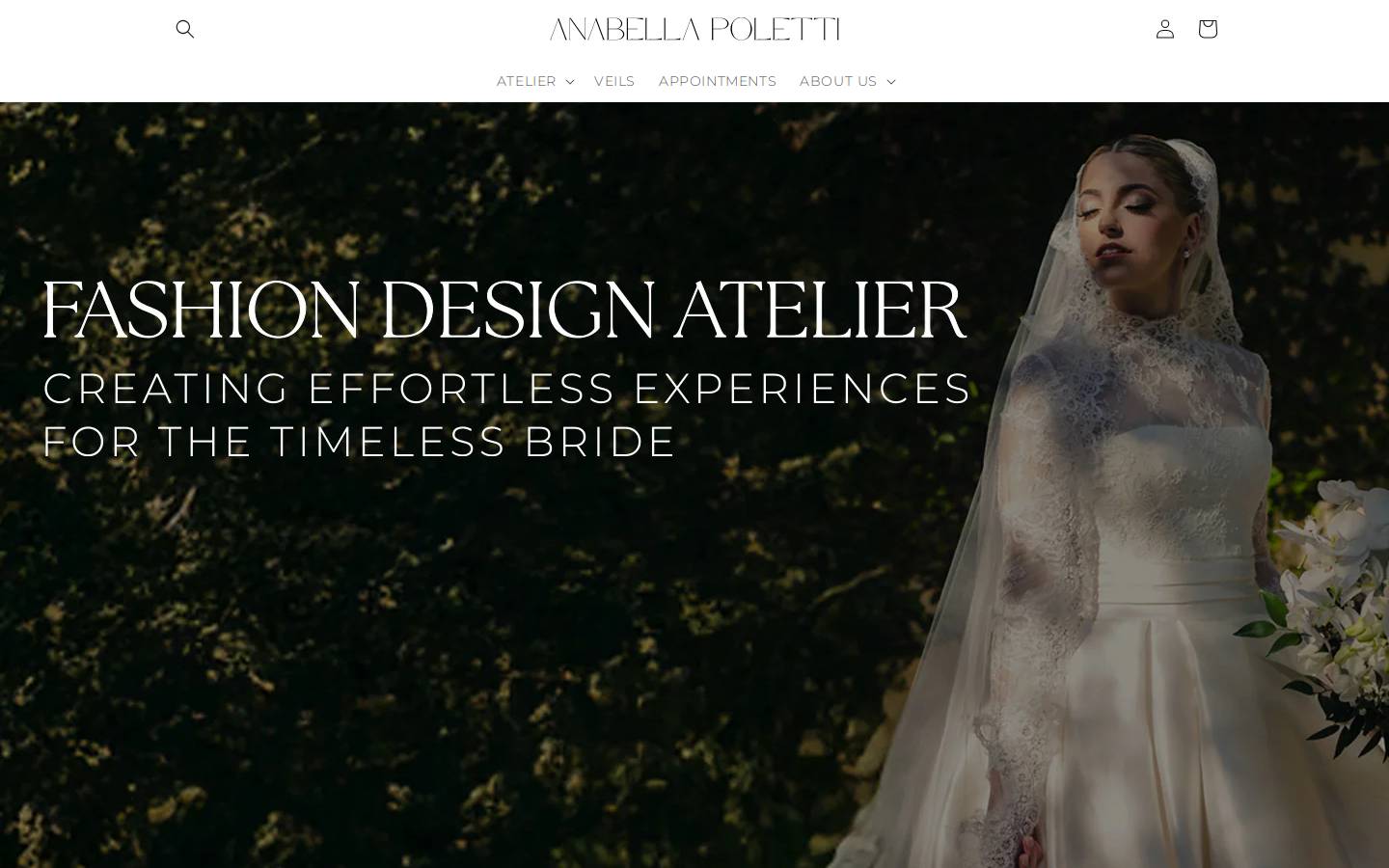 anabellapoletti.com homepage screenshot