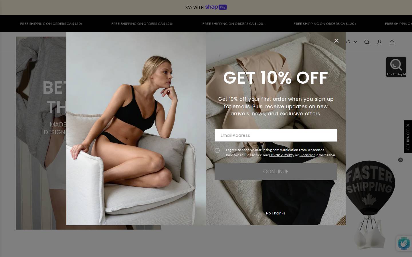 anacondashop.com homepage screenshot
