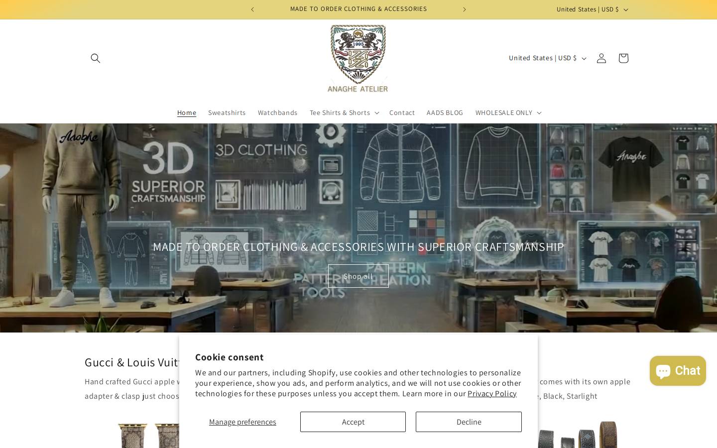 anagheatelier.com homepage screenshot