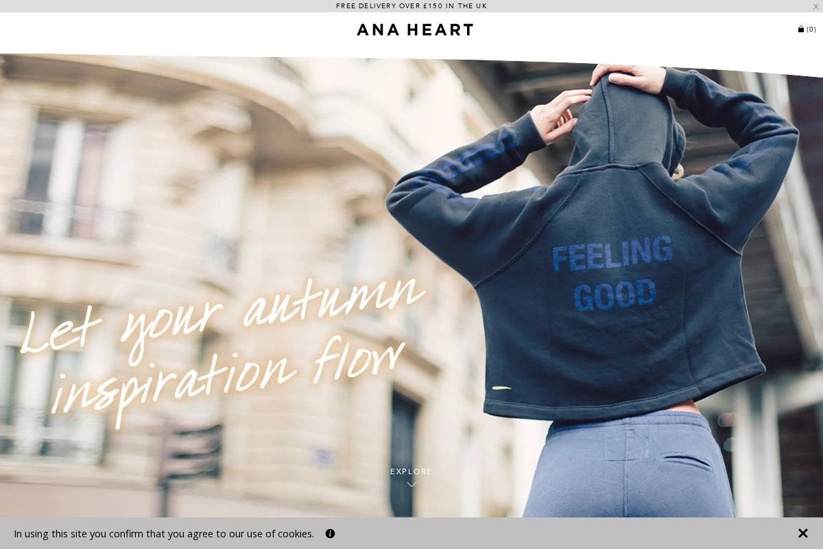 Anaheart homepage screenshot