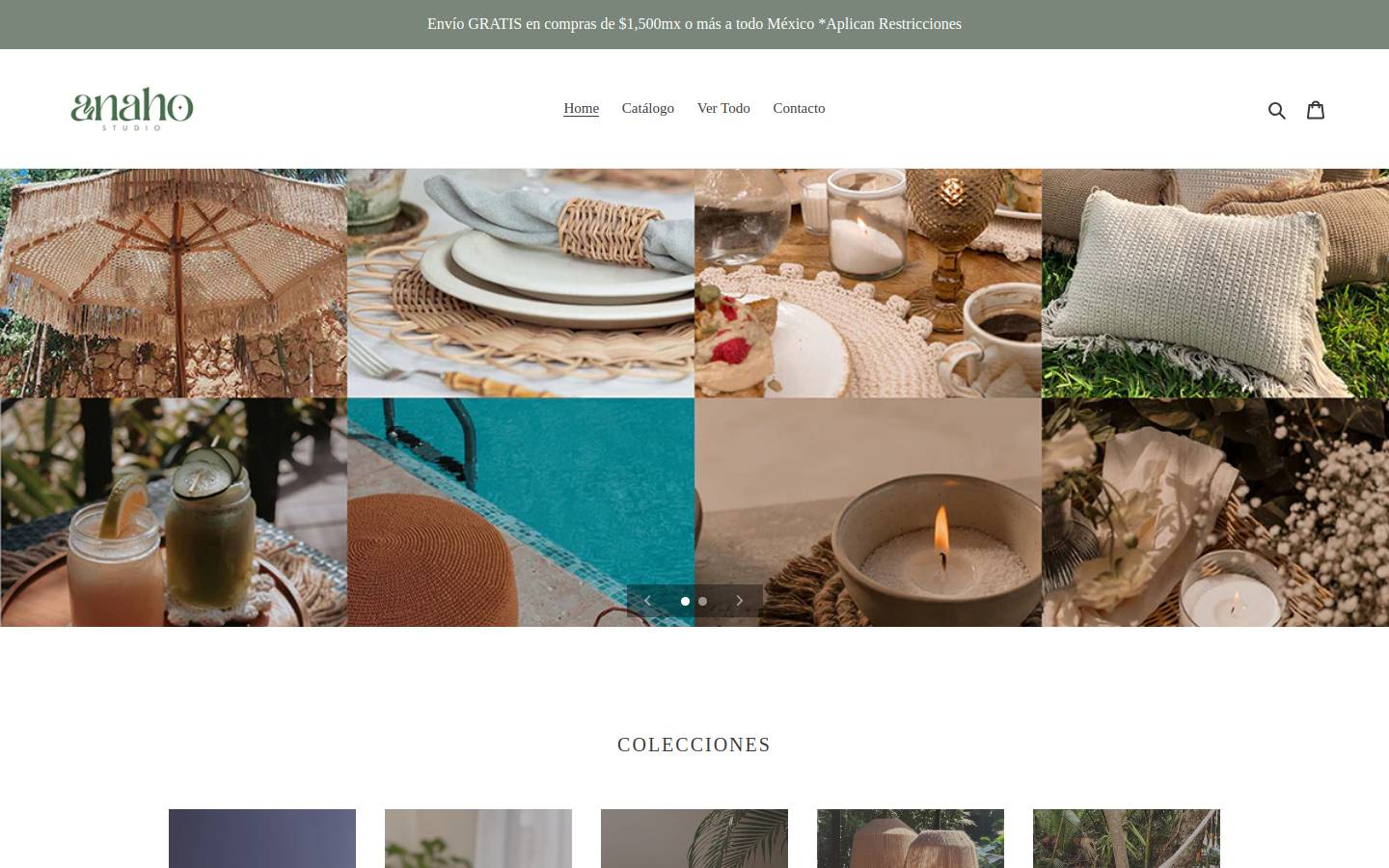 anahostudio.com homepage screenshot