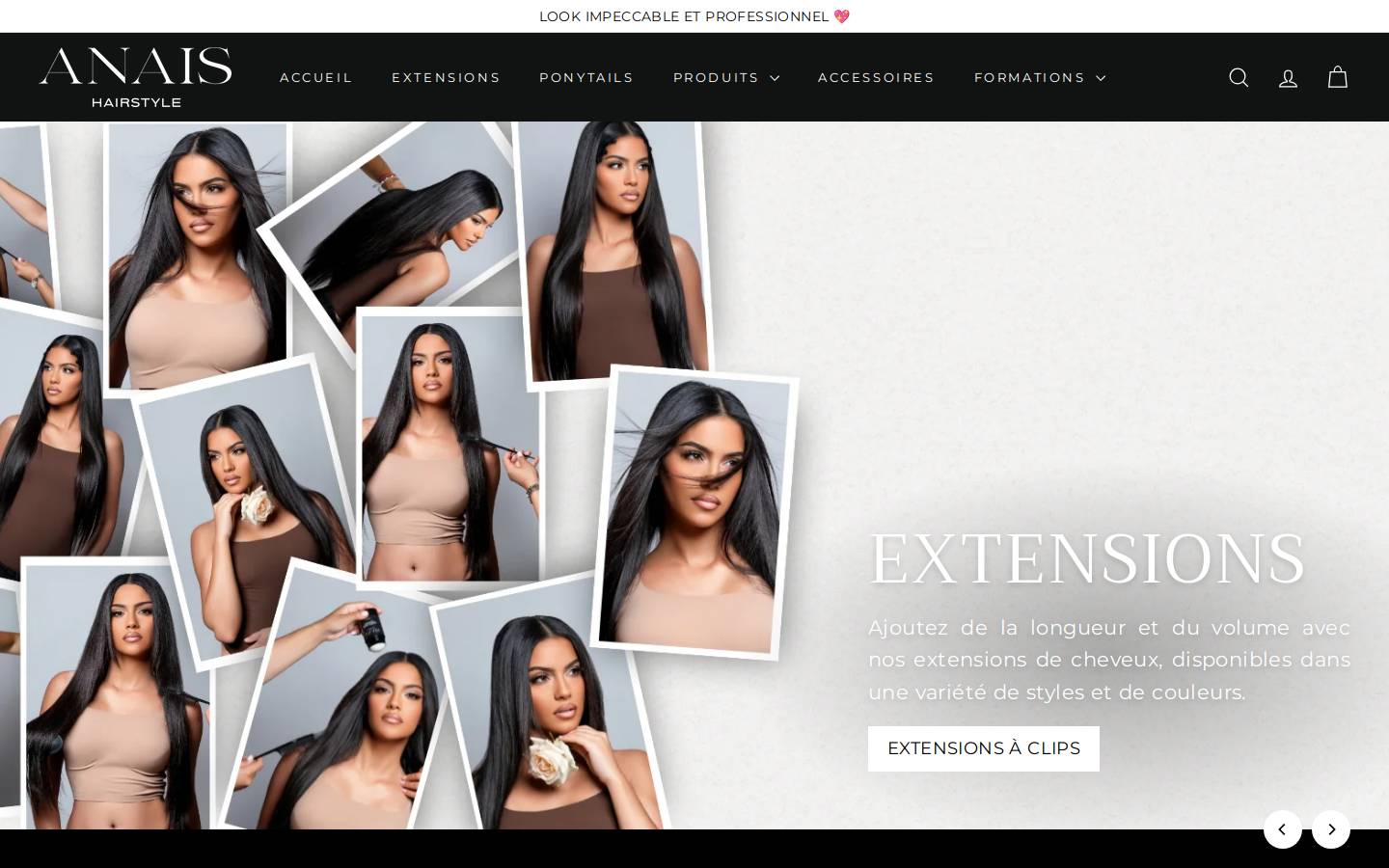 anaishairstyle.com homepage screenshot