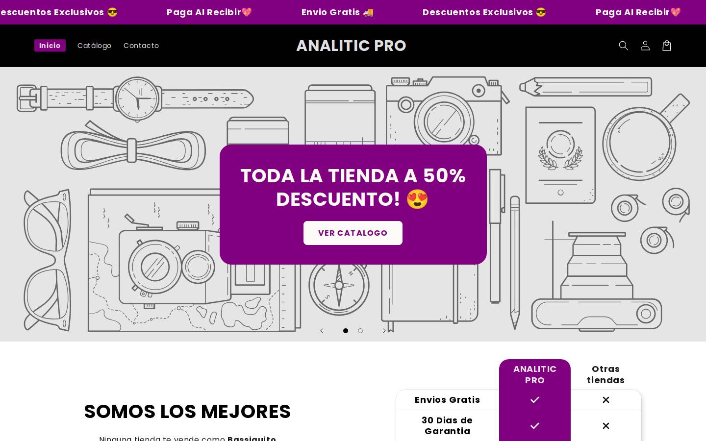 analiticpro.com homepage screenshot