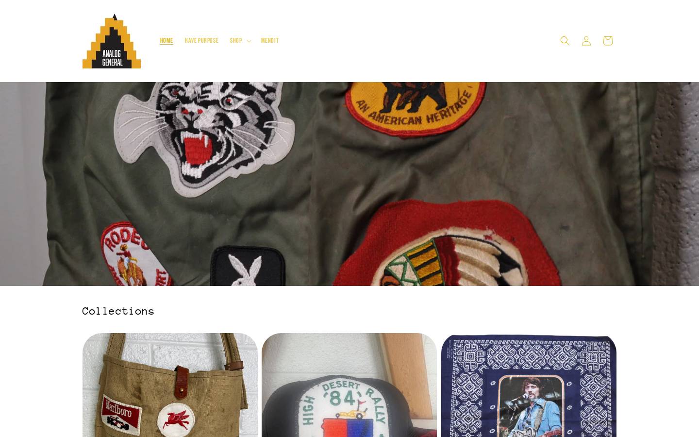 analoggeneral.com homepage screenshot