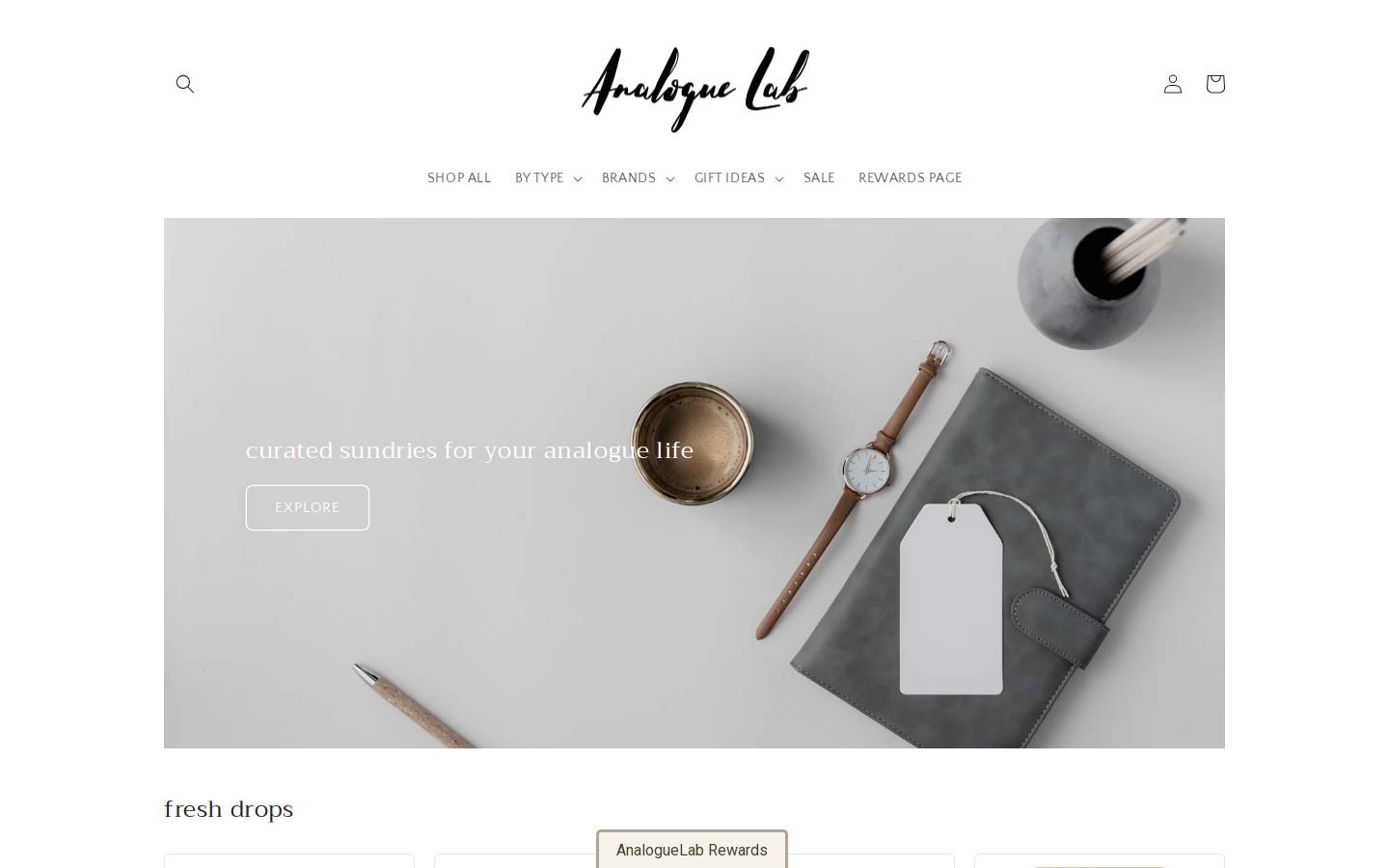 analoguelabph.com homepage screenshot