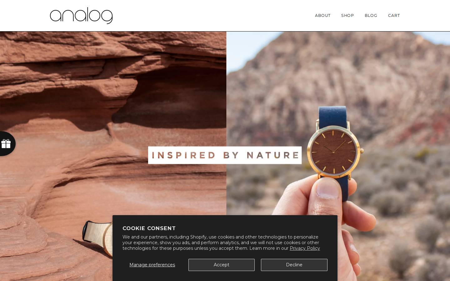 analogwatchco.com homepage screenshot