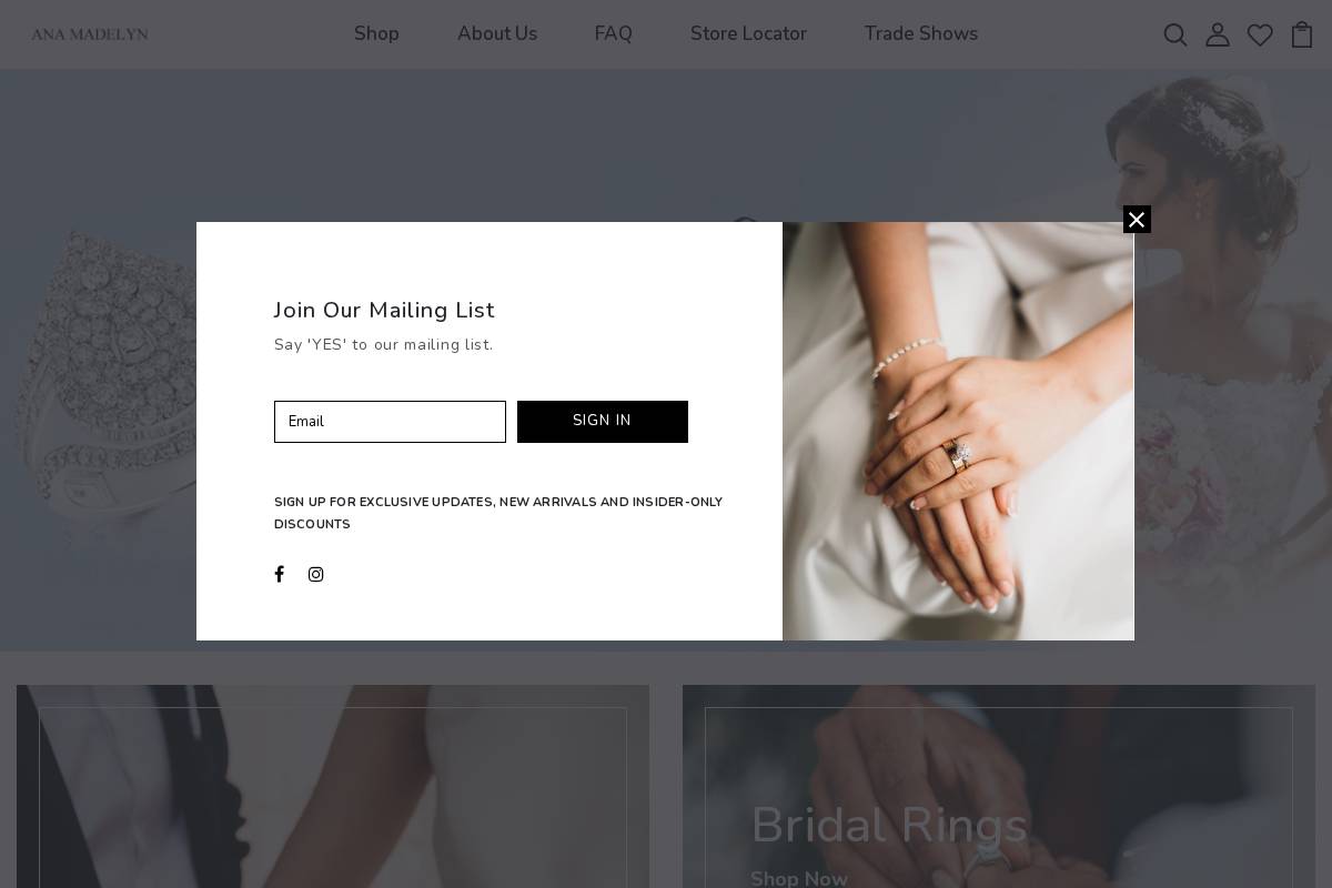 anamadelyn.com homepage screenshot