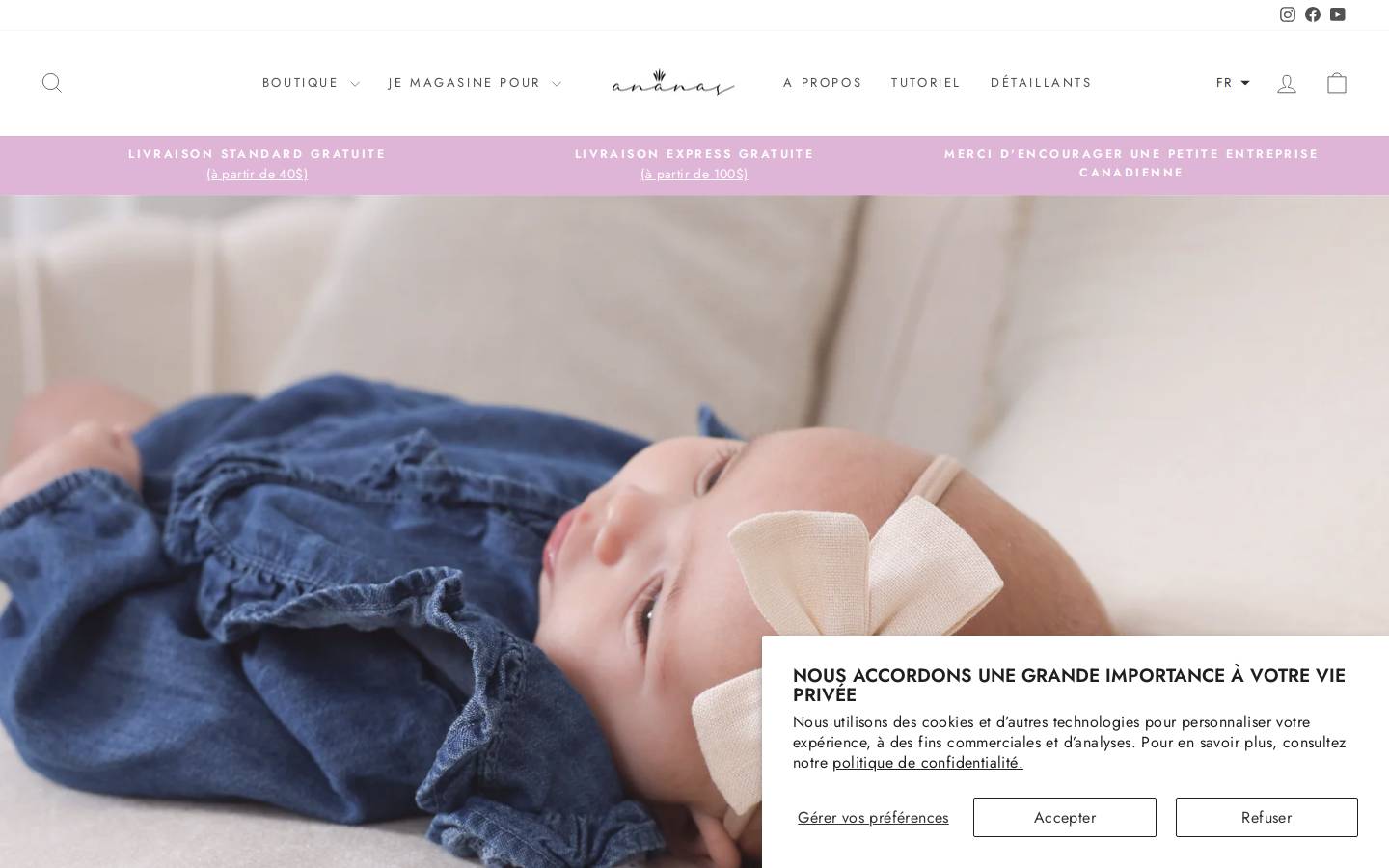 ananaskidsco.ca homepage screenshot