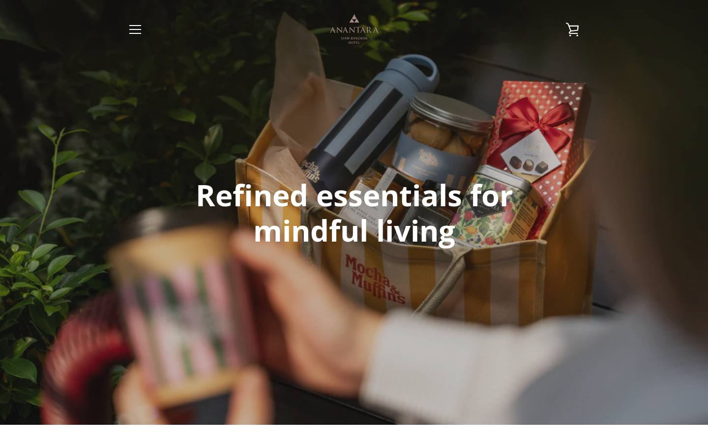 anantarasiamshop.com homepage screenshot
