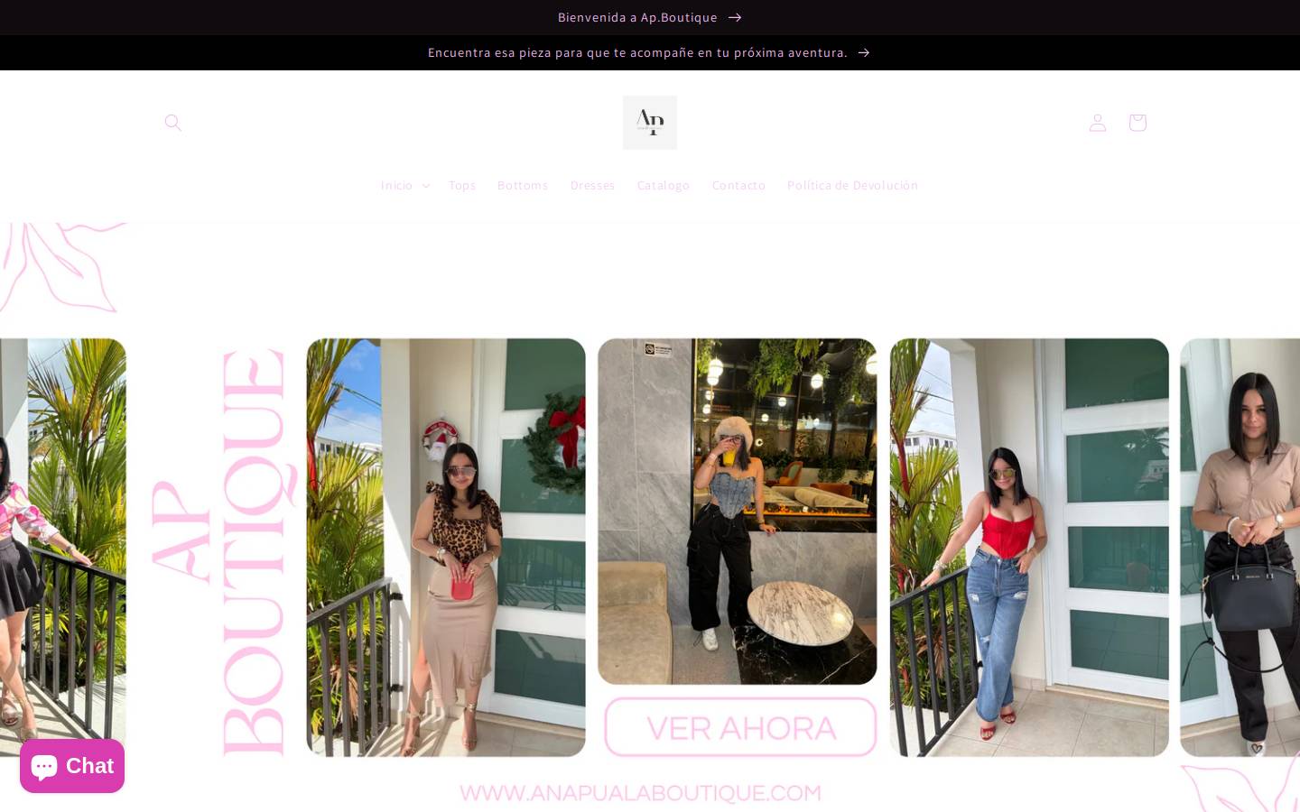 anapaulaboutique.com homepage screenshot