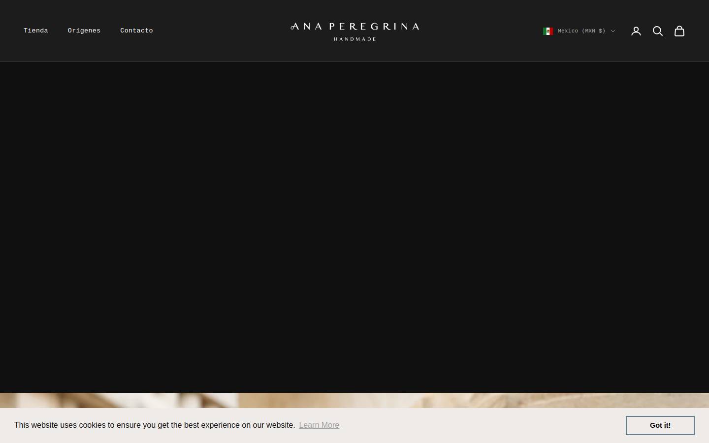 anaperegrina.com homepage screenshot