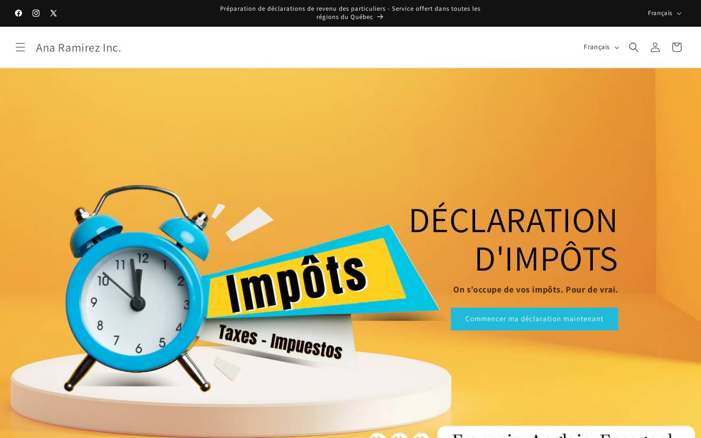 anaramirez.ca homepage screenshot