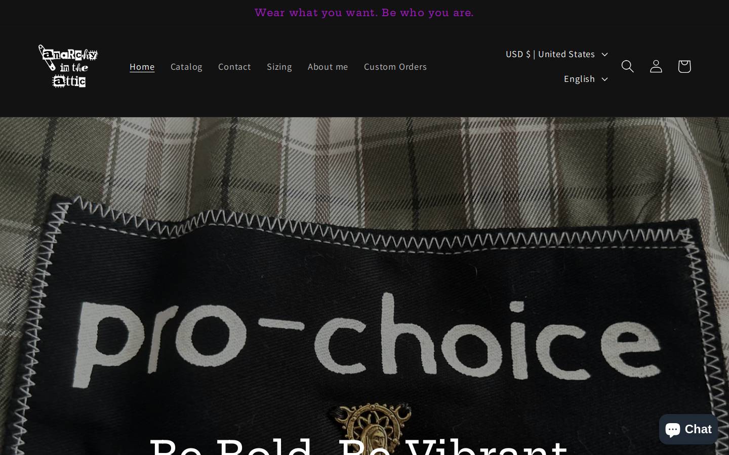 anarchyattic.com homepage screenshot
