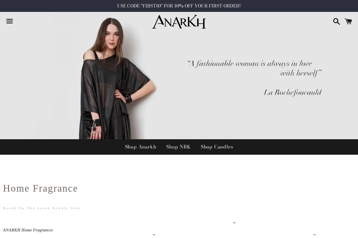 anarkh.com homepage screenshot
