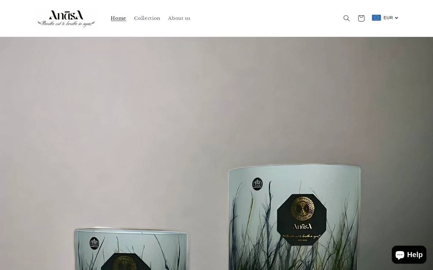 anasacollection.com homepage screenshot