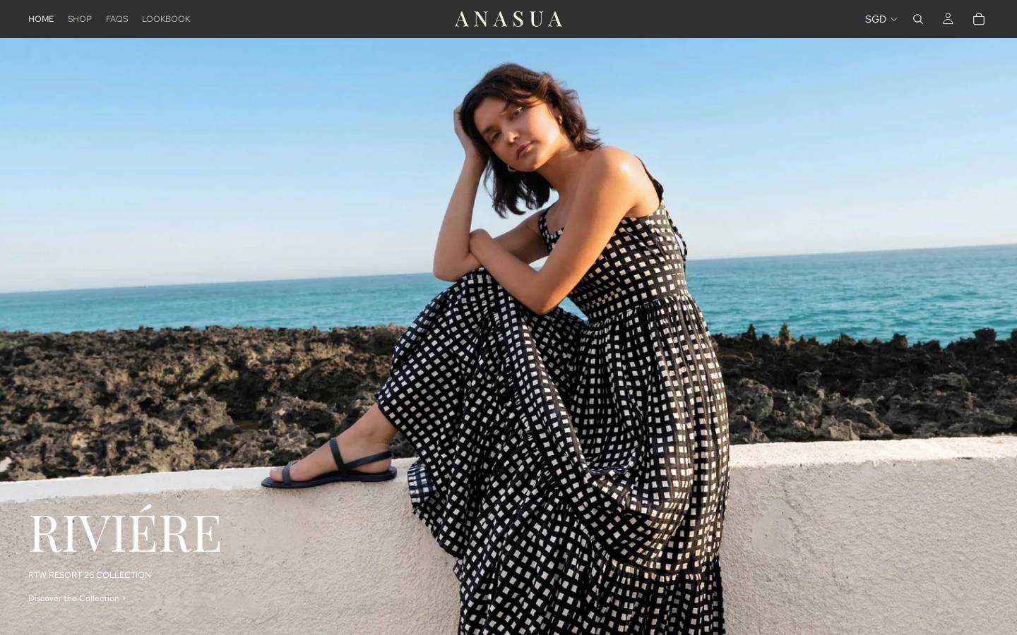 anasua.com homepage screenshot