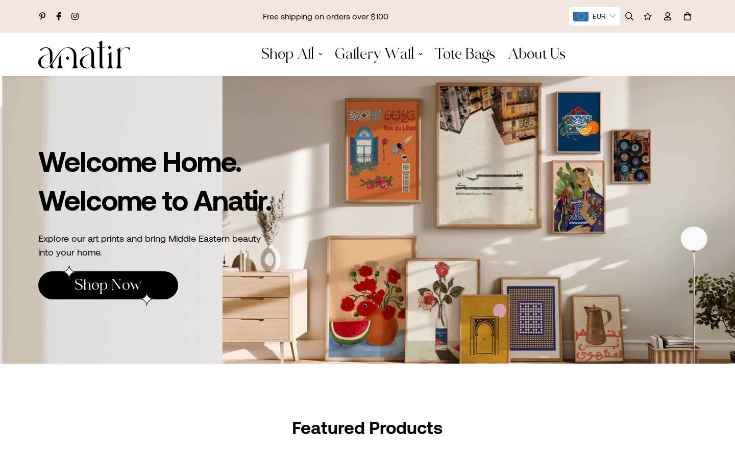 anatir.com homepage screenshot