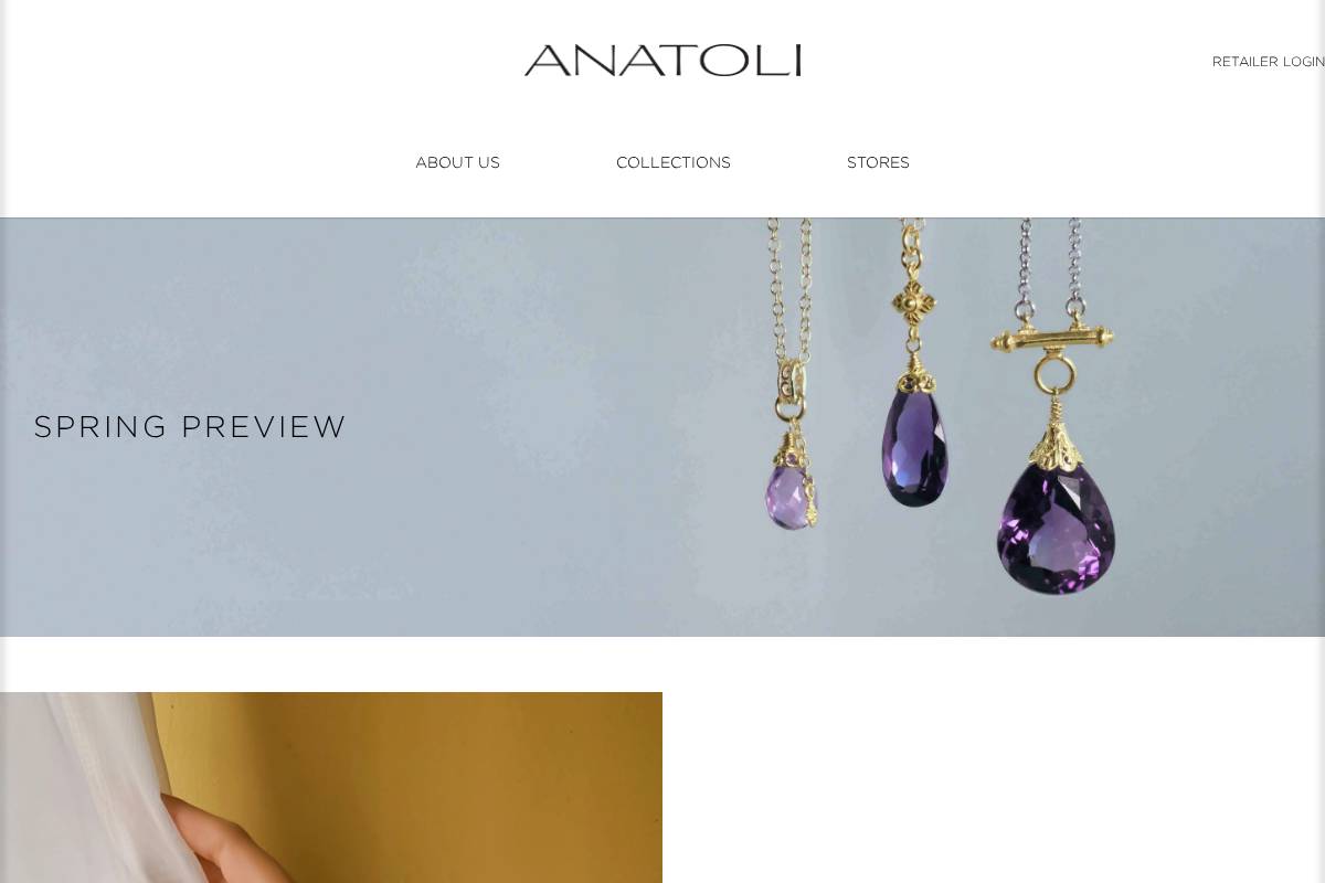 anatolijewelry.com homepage screenshot