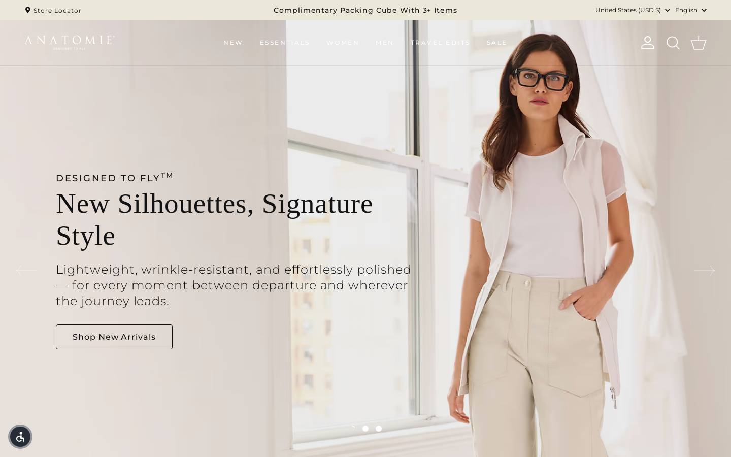 Anatomie homepage screenshot