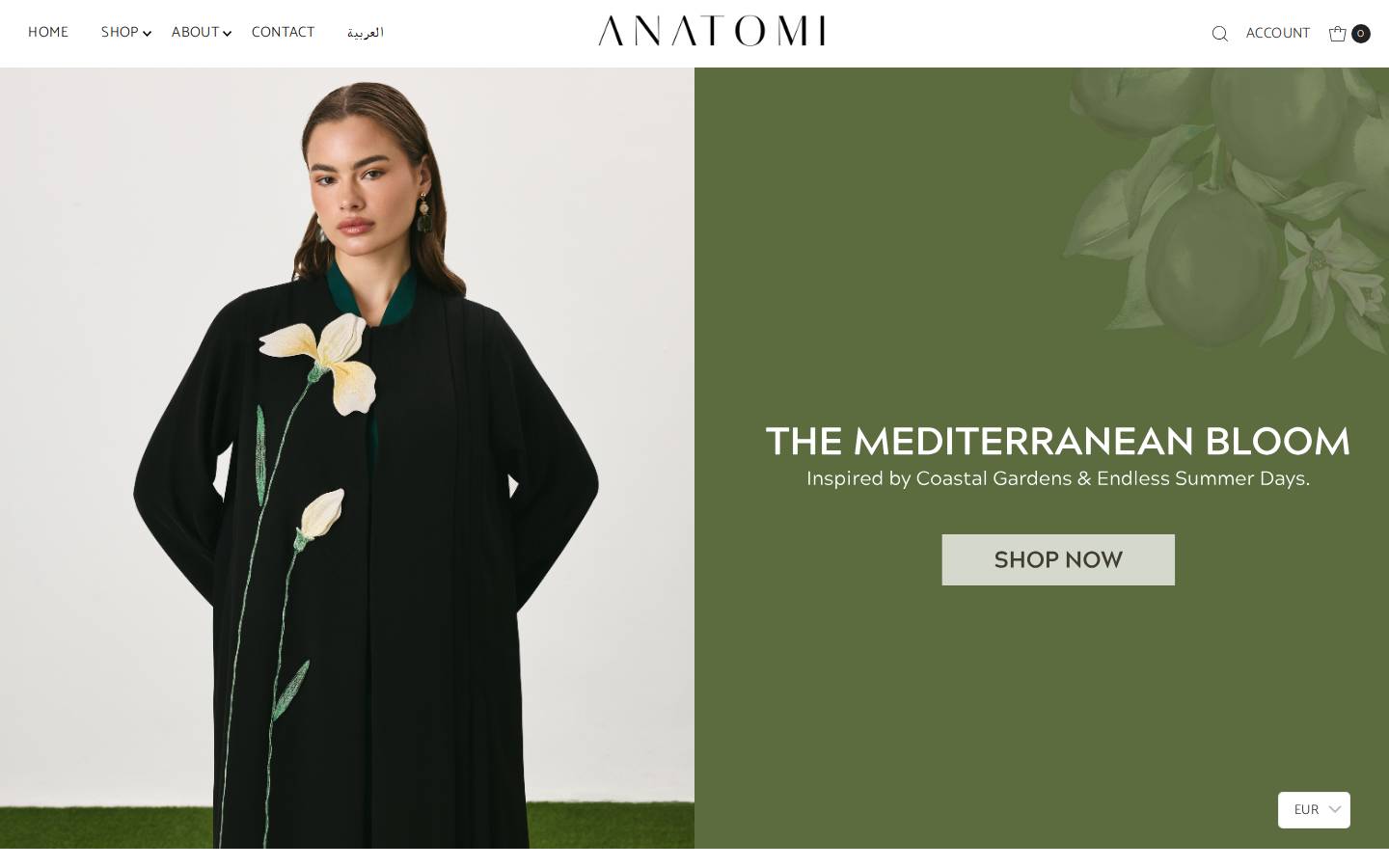 Anatomi homepage screenshot