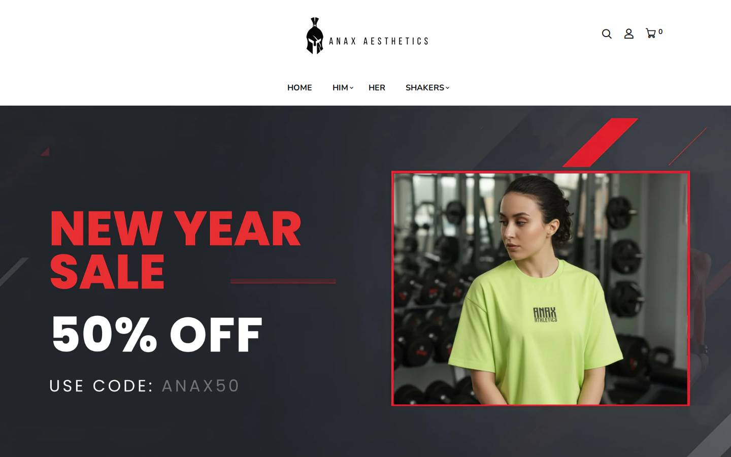 anaxaesthetics.com homepage screenshot