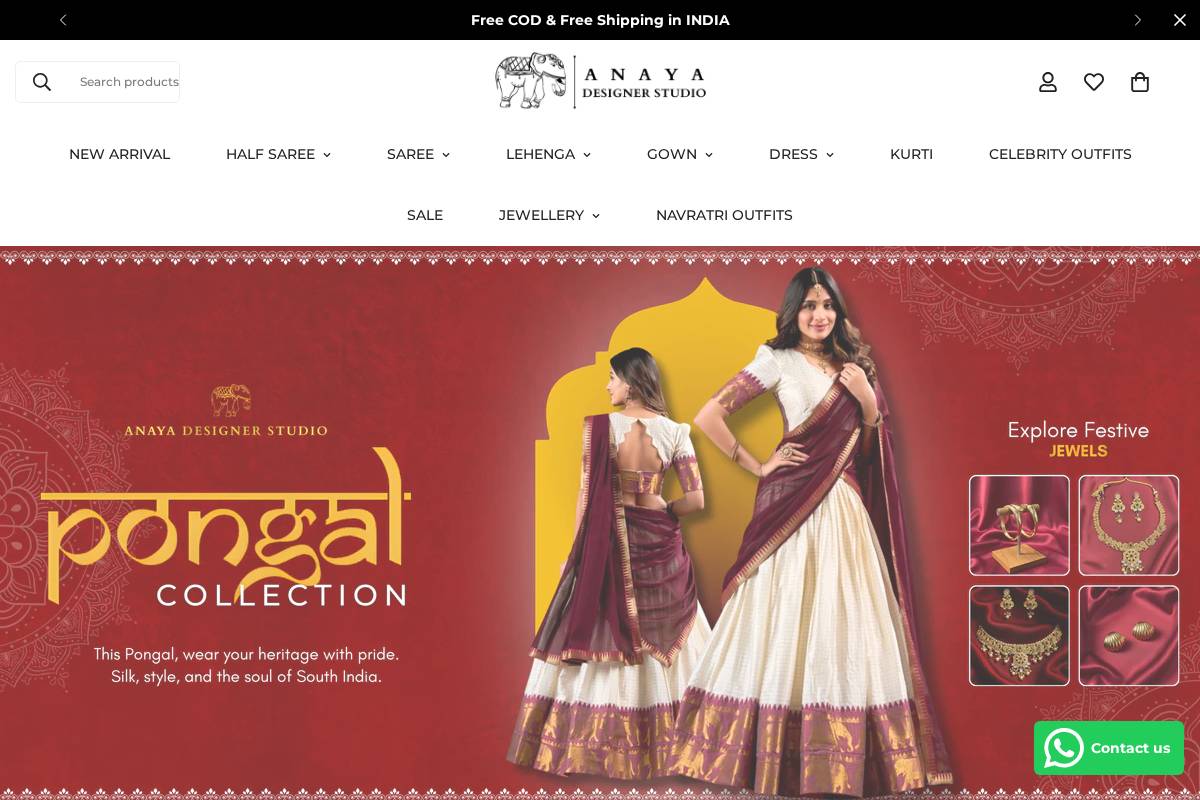 anayadesignerstudio.com homepage screenshot