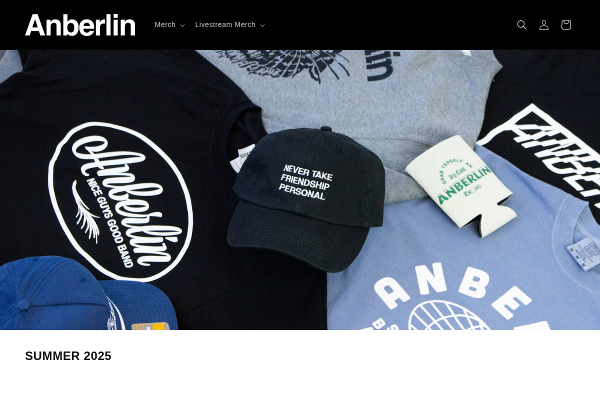Anberlin homepage screenshot