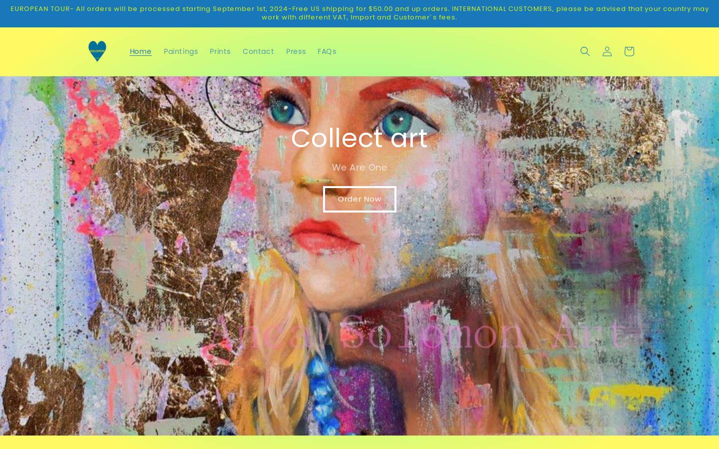 ancasolomon.com homepage screenshot