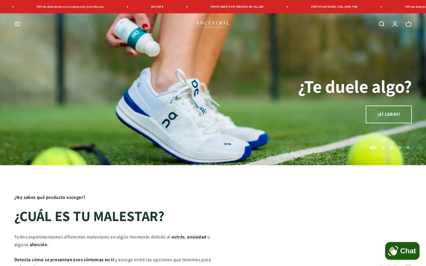 ancestral.company homepage screenshot